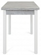 стол Милан-2 EVO 120х80 (+30+30) (ноги 4 белый) (светлый цемент)
