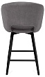 стул Мишель полубарный нога черная 600 360F47 (Т180 светло-серый)